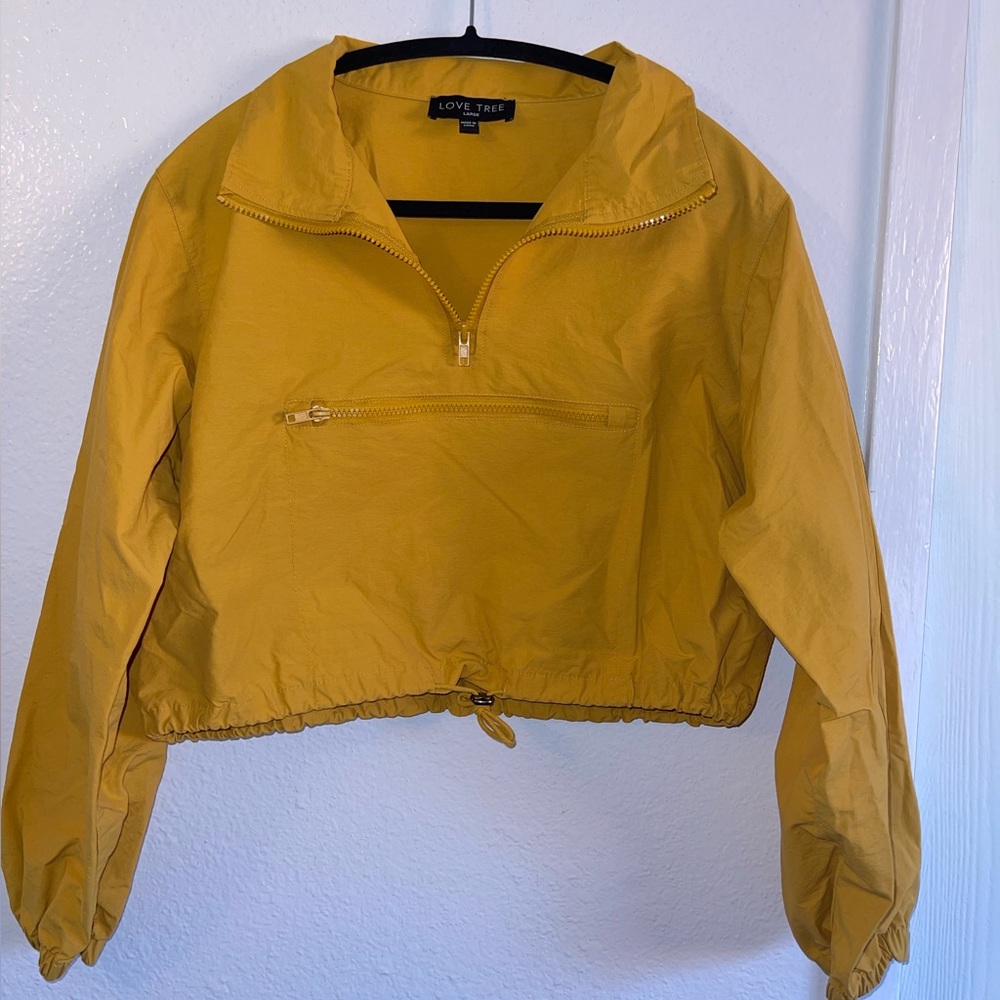 Love Tree Women's Pullover Cropped Windbreaker Size L
